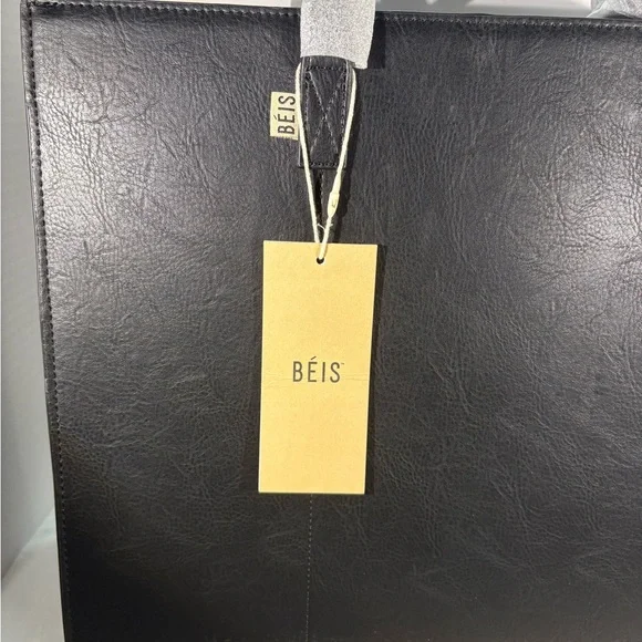 NWT BÉIS Large La Grande Fourre-Tout  Bag Black - Picture 3 of 16
